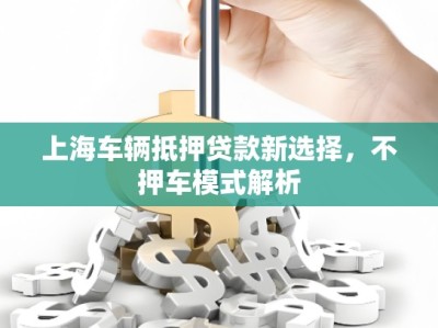 上海車輛抵押貸款新選擇，不押車模式解析