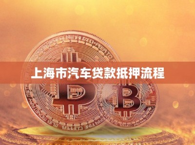 上海市汽車(chē)貸款抵押流程
